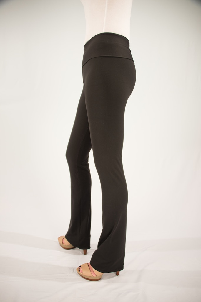 Bootcut Side View: Black