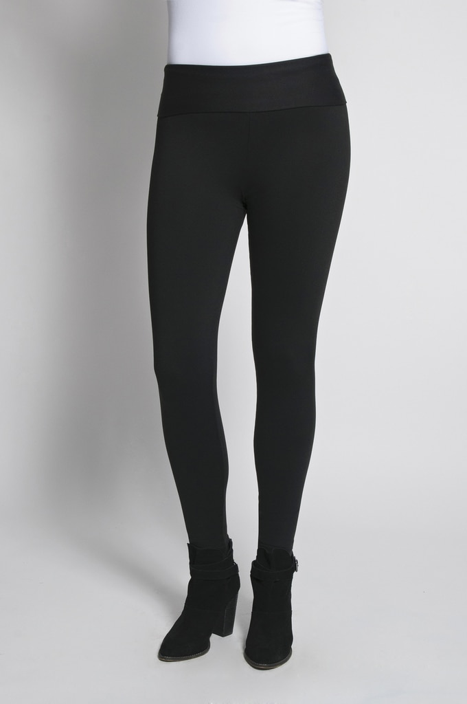Leggings Front View: Black